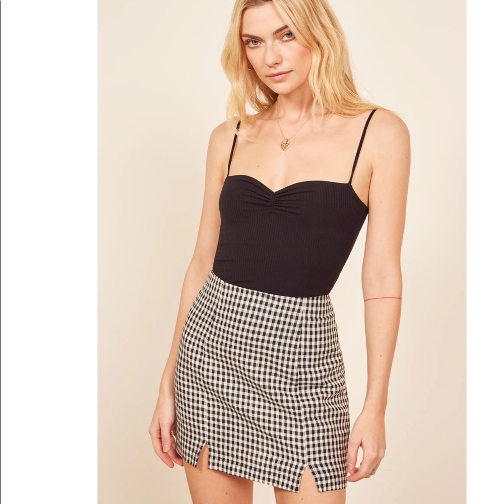 Reformation Minka Tank Top, Black, XS, NWOT